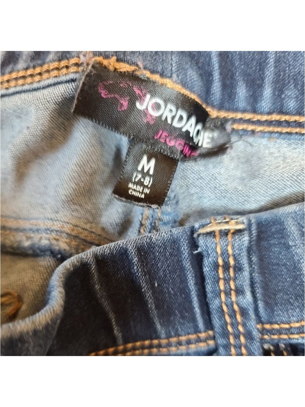 Jordache Girls Denim Jeggings Size M 7/8 bundle - Picture 4 of 8
